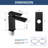 Single Handle Bathroom Faucet with Supply Lines-130941267