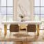 Metal Base Dining Table-34994401-34994334