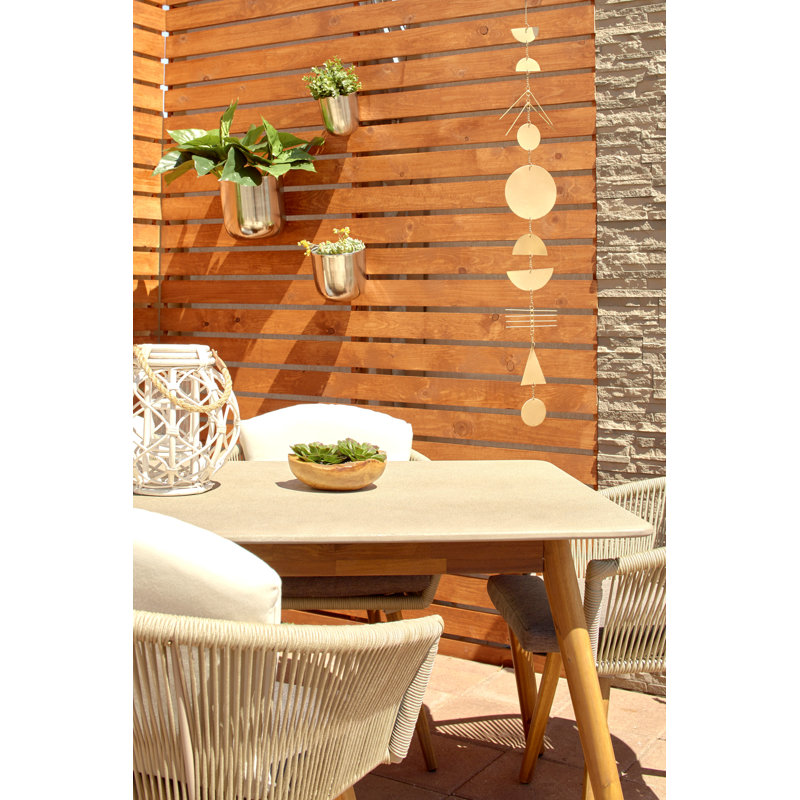 48" Gold Geometric Iron Wind Chime