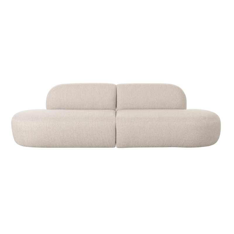Canapé en lin beige Tov Furniture Broohah, Mélange de lin beige