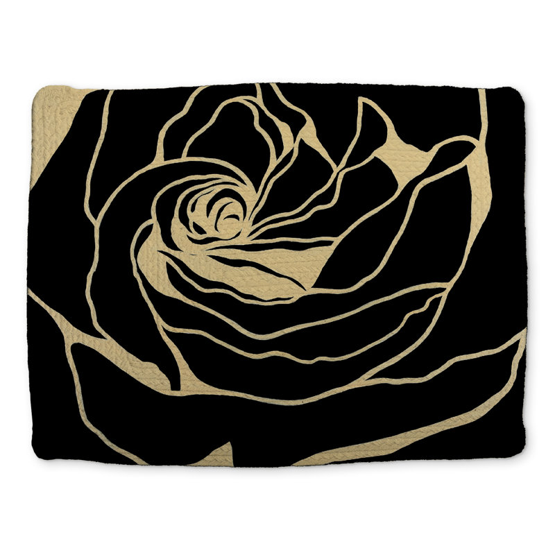 Napperon Silhouette of a Rose