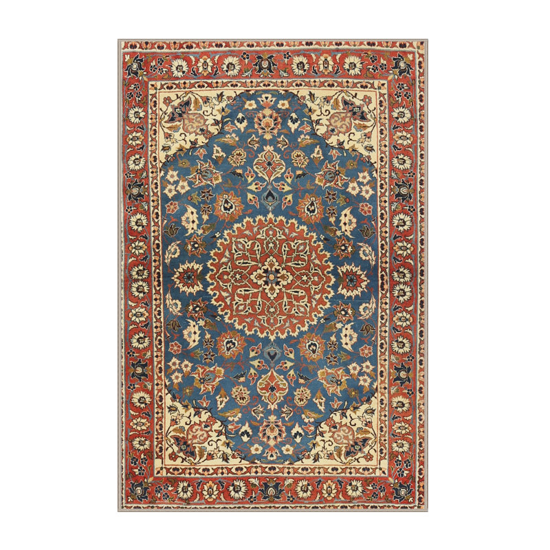 Tapis oriental bleu Douros, Rectangle 8 pi x 10 pi