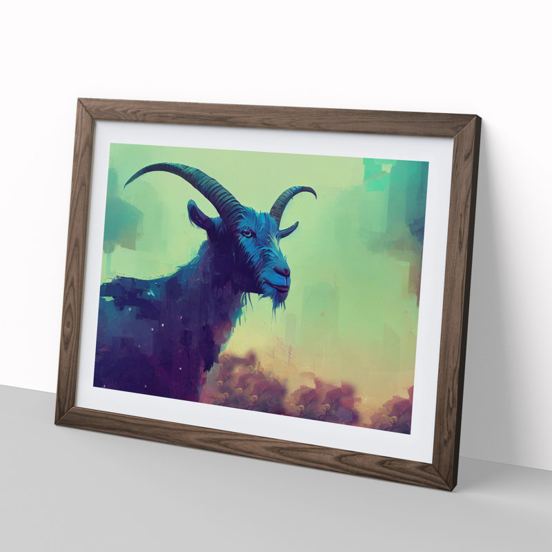 Goat Abstract - Single Picture Frame Print