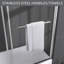 Porte de baignoire coulissante double demi-cadre avec verre transparent l 56 "x H 62" x H 56 "-100569580