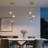 Dimmable 3-light Crystal Sphere Pedant Light Led Pendant In Titanium Gold for Kitchen Island