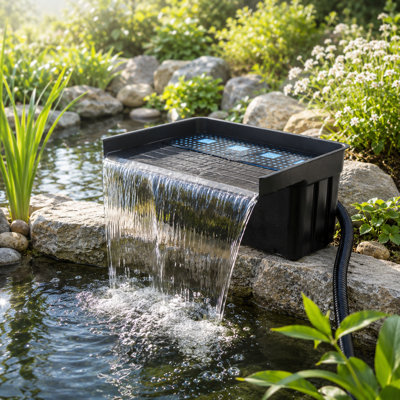 Ensemble de déversoir à cascade 23 po et pompe de 1 600 gallons par heure