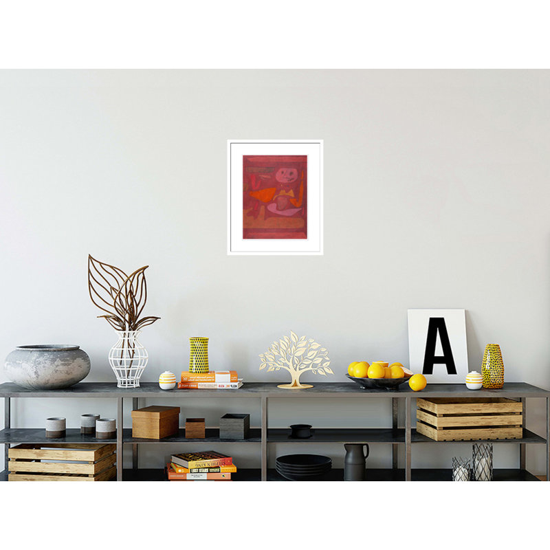 «The Man of Confusion» par Paul Klee - Reproduction giclée encadrée, H 21,36 po x l 17,75 po