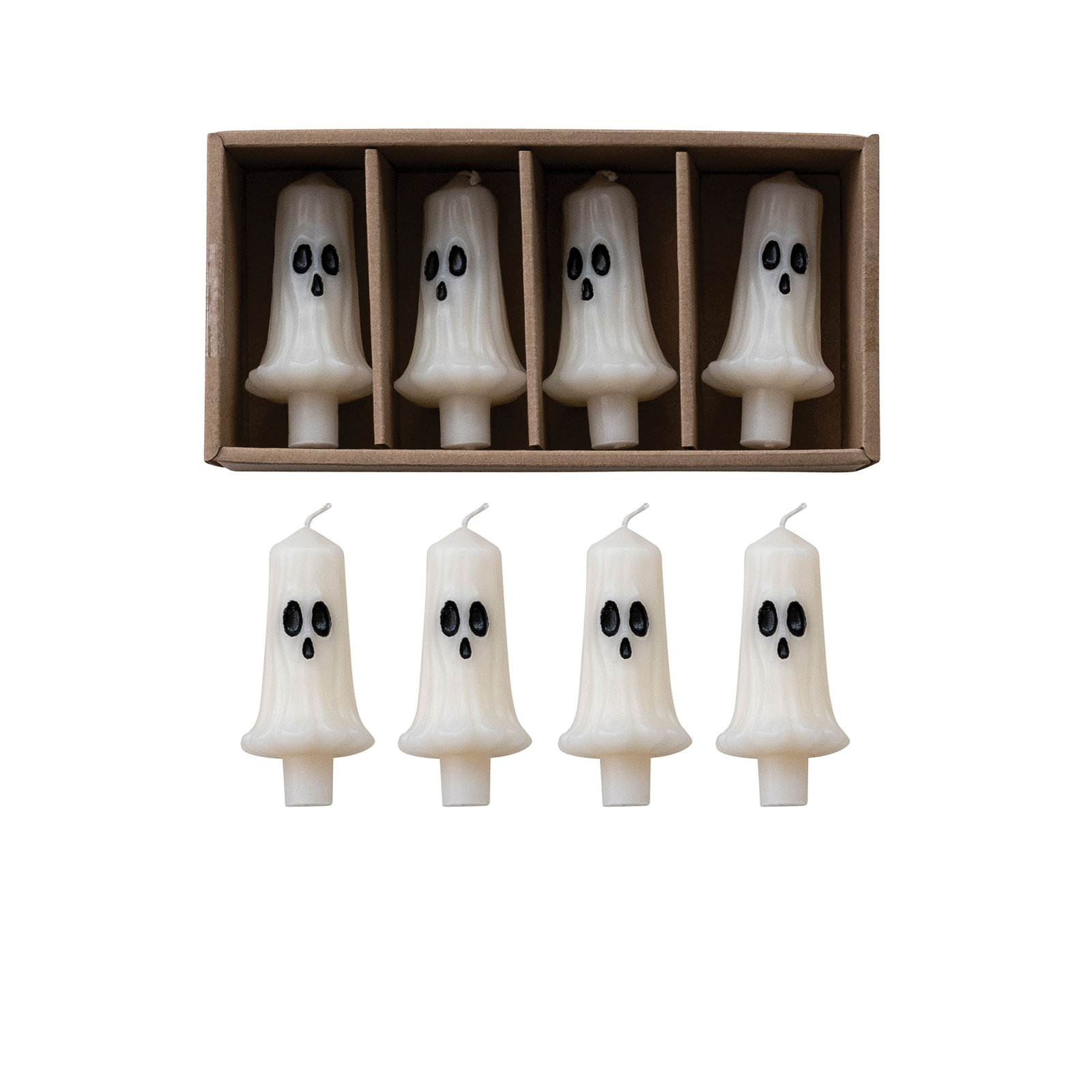 Unscented Ghost Taper Candle Set