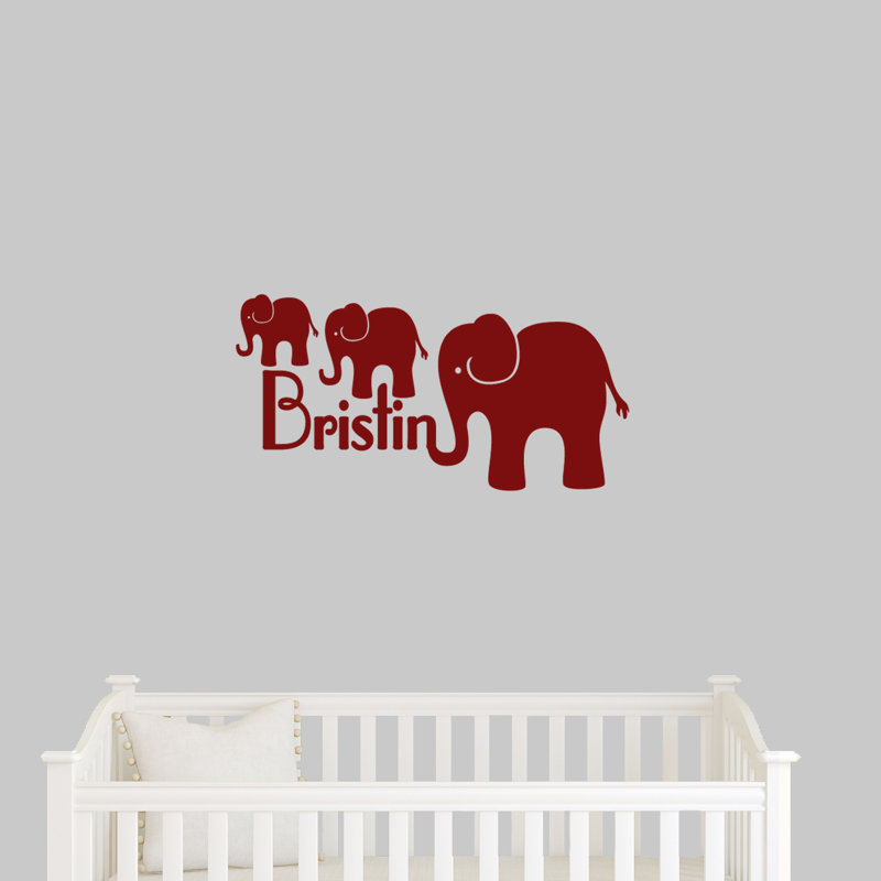 Animals Wall Decal, Cranberry, Yes