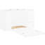 Lit simple blanc avec rangement et chargement efficaces - Simplifiez les ports de votre chambre et les options multiples