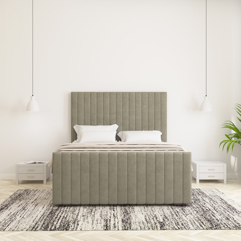 Upholstered Bed, Super King (6'), Asphalt