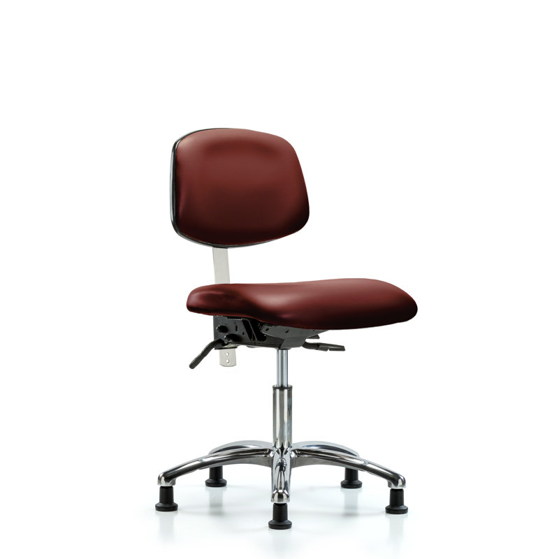 Brixtyn Vinyl Task Chair, Red