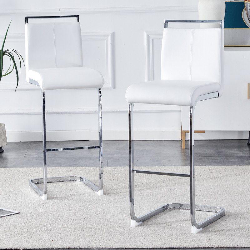 30''Counter Stool (Set of 2), White