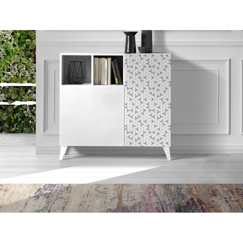 14 Pair Shoe Storage Cabinet, White