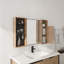 Armoire à pharmacie murale 41,3 "avec rangement combiné, armoire à pharmacie murale avec porte miroir
