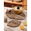 Natural Corn Husk Leaf Shaped Boho Placemats 13" W X 20" L, Set Of 4