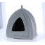 Maison pour chat PETMAKER - Lit d'intérieur avec coussin en mousse amovible - Tente pour chiots, lapins, cochons d'Inde, hérissons et autres petits animaux - Gris-99278444