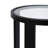 Round Glass and Metal Drink Table