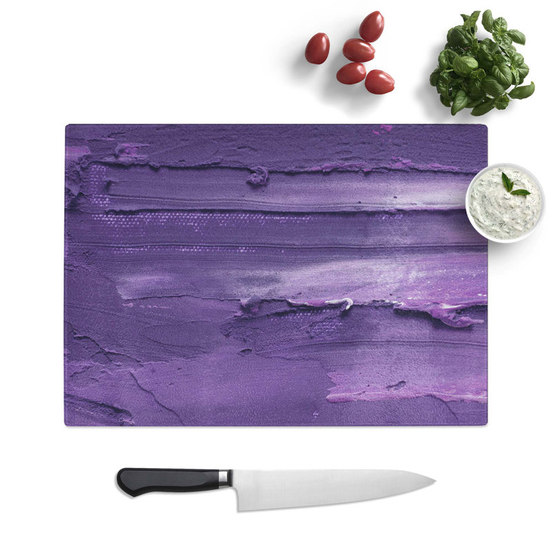 Tempered Glass Art Painting Vol.47 Chopping Board, 28.5 cm W x 20 cm L