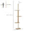 Cat Tree Reaching 8.5 Feet, Four Jump Platforms, Soft Texture, And Secure Ceiling Attachment