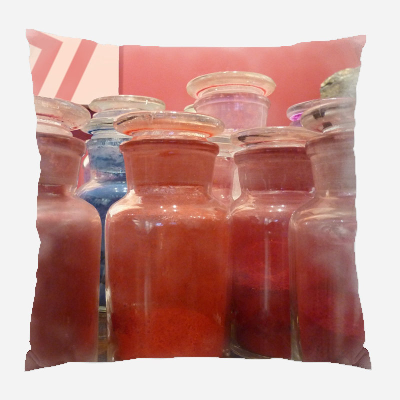 Housse de coussin d'extérieur carré Vanarsdale Paint, Microsuède, Intérieur
