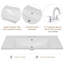 Ensemble de meuble-lavabo simple 36,11 po avec plateau en céramique Emmaley-1178131726
