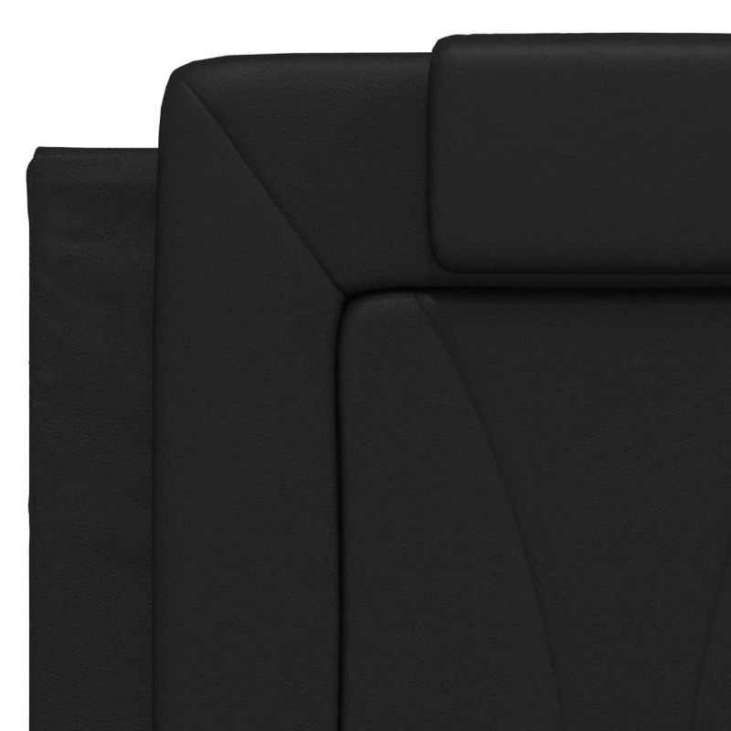 Coussin de tête de lit vidaXL noir, Noir, Grand