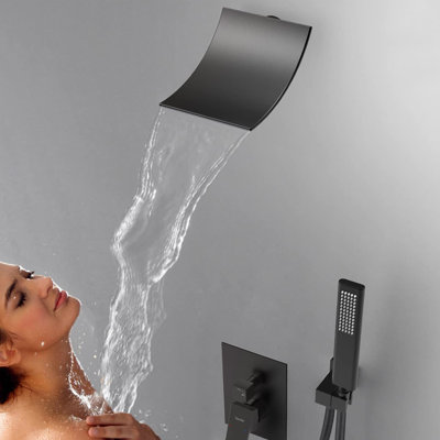 Pomme de douche à pression équilibrée (température et volume) avec valve brute