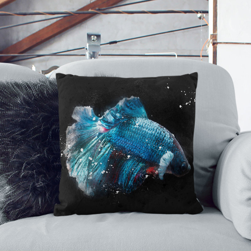 Square Throw Cushion, 40cm H x 40cm W x 15cm D