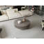 Table basse ronde avec rangement caché et motif cannelé gris-133774152-133774196