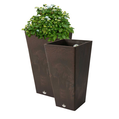Ensemble de pots à fleurs en composite Cara