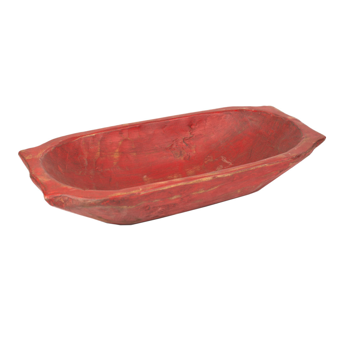 Glenfield Wood Decorative Bowl 1 Loon Peak® Color: Red