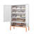 Avi Shoe Storage Cabinet with Adjustable Shelves & Open Compartment-1327082795