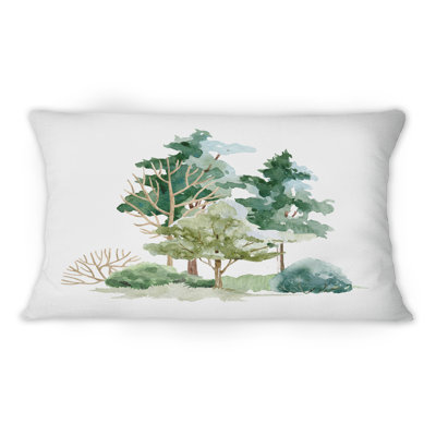 Coussin Trees Bush And Meadow On