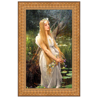 Ophelia, 1890 Framed Print on Canvas