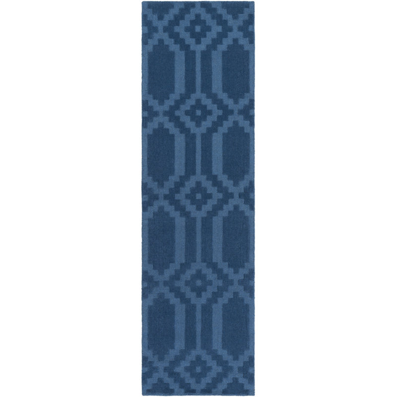 Brack Wool Geometric Indoor Rug, Runner 2'3" x 8'