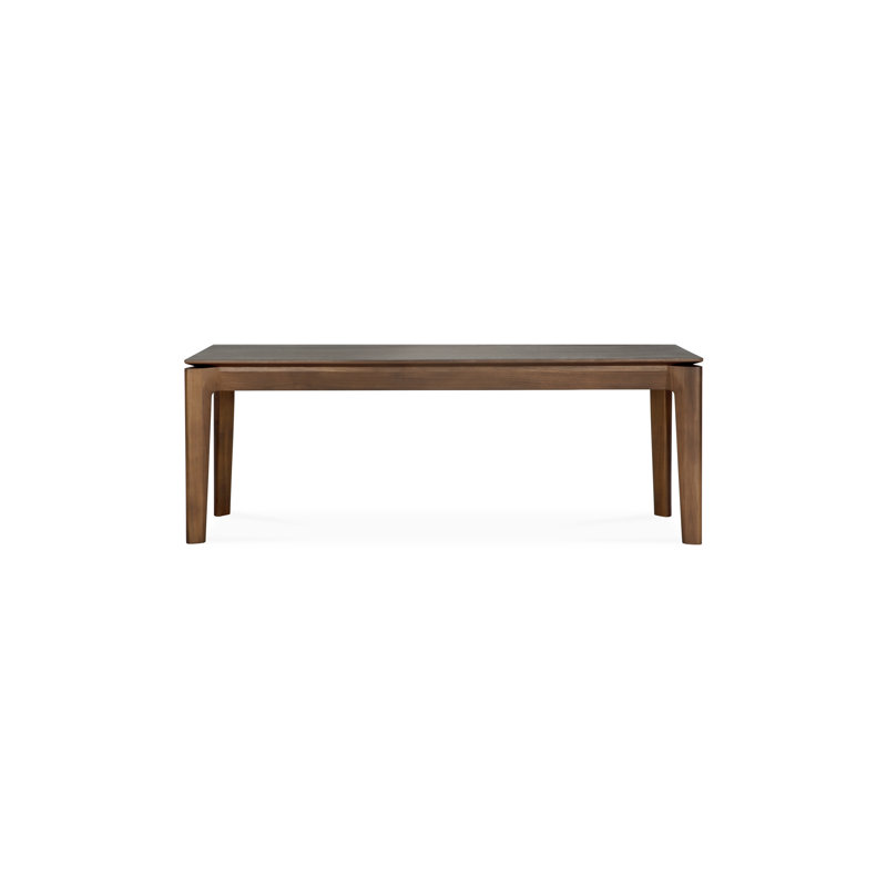 Bok Solid Wood Dining Bench, 18.1" H x 50" W x 13.8" D, Varnished Teak