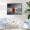 Voilier rouge arctique - impression sur toile