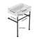 Kichae 16.5'' Ceramic Rectangular Bathroom Sink with Overflow