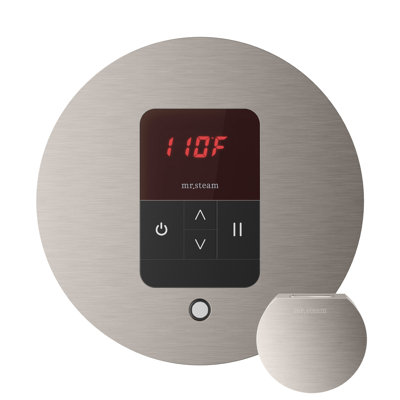 Basic Butler Steam Shower Control Package with Round iTempo Control and Steamhead