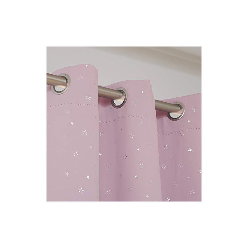 Paire de rideaux occultant en polyester