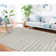 Schmier Martha Stewart Hand Tufted Wool/Viscose Striped Rug in Gray