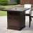 28" Propane Gas Fire Pit Table, 50000 BTU Square Steel Fire Pit For Outside Patio Deck Garden Courtyardbrown