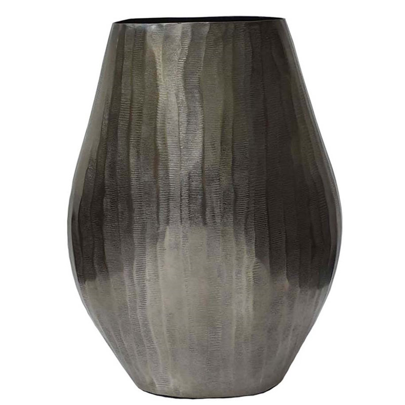 Vase de table Smoke Chisel, H 12,2 po x l 5,5 po x P 9,4 po