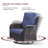 6-Piece Outdoor PE Rattan Sectional Seating Group With Cushions-111700404-111700402