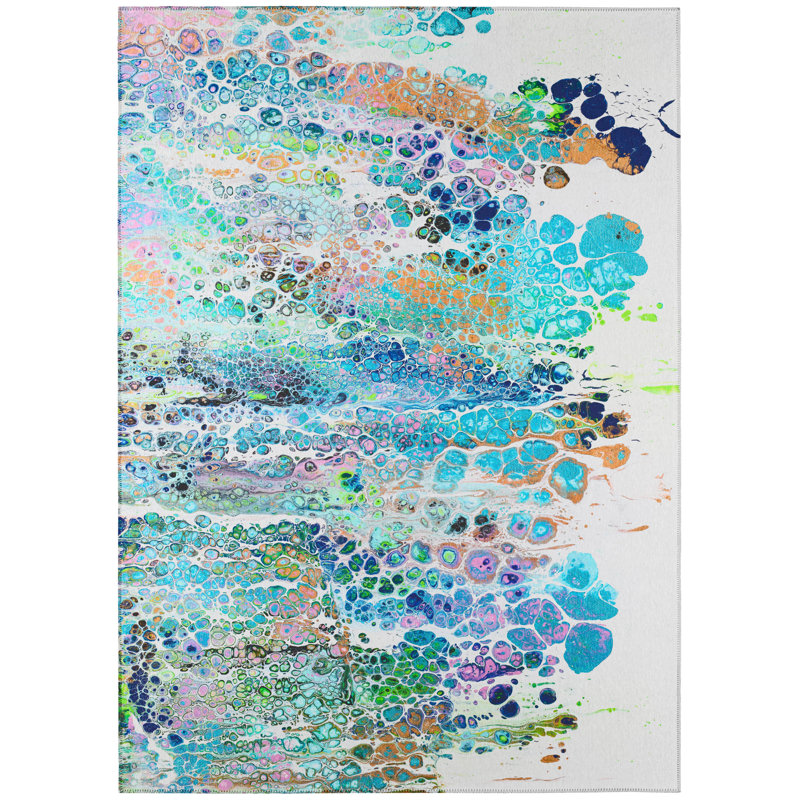 Chenille Abstract Indoor / Outdoor Rug