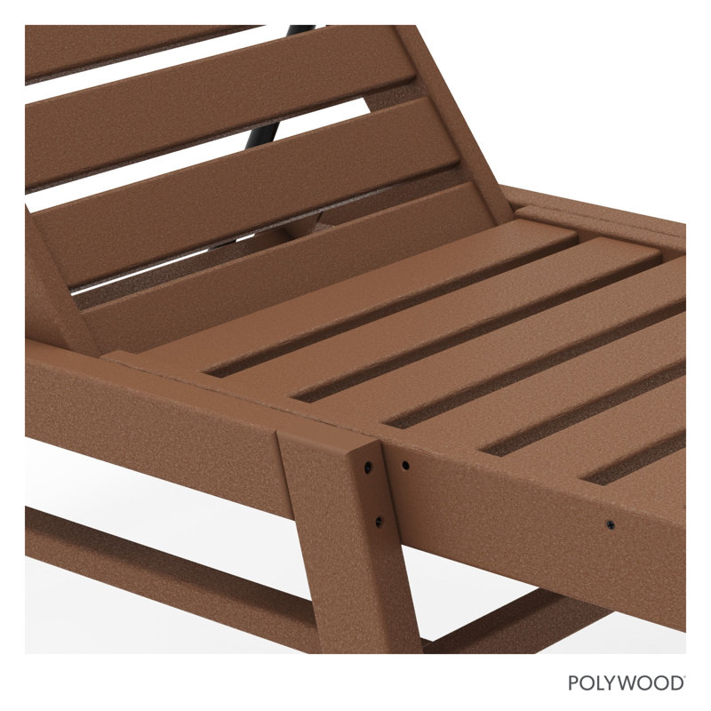  POLYWOOD Lakeside Chaise, Teak