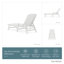 Chaise longue avec accoudoirs POLYWOOD-543209