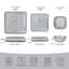 Piece Stoneware Dinnerware Set - Service for 4-926455523