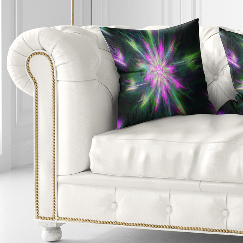 Coussin étoile abstraite, 16 po x 16 po, Coussin décoratif